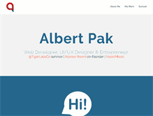 Tablet Screenshot of albert-pak.com